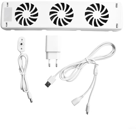 Magnetischer Heizkörper Lüfter Set mit 3 Ventilatoren, Energieeffizienter Wärmeverteilung, Temperaturgesteuert für Heizkörper und Konvektoren, mit MXRV-S01/MXRV-S02/MXRV-S03