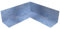 10x Sanitär Dichtecke Innen TPE blau 105x105mm Innenecke 90° Abdichtung für Fliesen für Bad Küche Dusche Badabdichtung Duschabdichtung