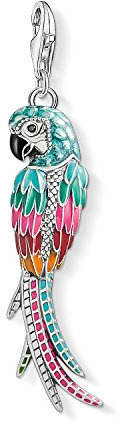 Thomas Sabo Damen Charm-Anhänger Papagei 925 Sterling Silber Y0002-691-7