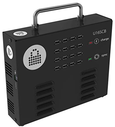 LocknCharge iQ 16 Sync Charge Box for Up to 16 x devices Portable with Efficient Charging