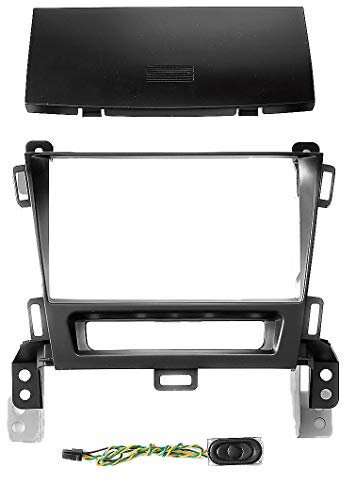 UGAR 11-521 Doppio Kit di Montaggio Kit Fascia Radio Compatibile per Opel Zafira (C) 2011-2016