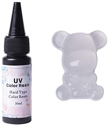 UV-Farbharz Epoxidharz Schnelltrocknend Kein Mischen Kein Pigment erforderlich 30ML, Weiß