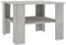 vidaXL Couchtisch 1 Ablagefach Beistelltisch Wohnzimmertisch Kaffeetisch Sofatisch Tisch Teetisch Telefontisch Betongrau 60x60x42cm Holzwerkstoff