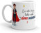 Kembilove Taza la mejor Madrina del mundo – Mensaje En esta Taza Bebe una Super Madrina – Regalo hermana original – Regalos originales para cuñados – Tazas Originales