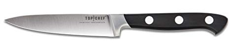 TB - Top Chef - Couteau Office - Couteau Top Chef - Lame en Acier Inoxydable Forgé de 9 cm - Manche Ergonomique en Pom - Couteau de Cuisine - Fabriqué en France