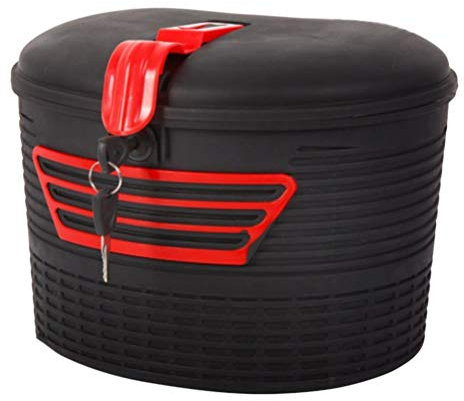 BESPORTBLE Bike Basket Front Se Bike Bike Handlebar Basket with Lock Hanging Box Storage Bag for Electric Mountain Bike Cycling Supplies Women Men Red Bikes Se Bike