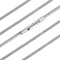 FaithHeart Edelstahl Halskette für Herren Damen 2mm breit Schlangenkette 55cm lang Kette mit Geschenkebox für Freundin Mama Vater
