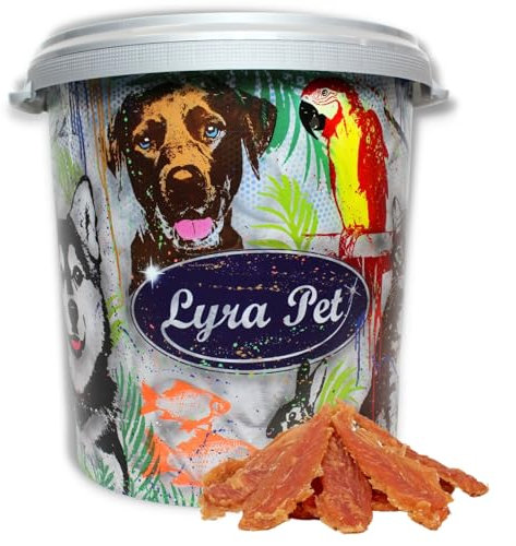 Lyra Pet® | 5 kg Hühnerbrust Soft in 30 L Tonne | Kausnack vom Huhn | Leckerli für alle Hunde | Proteinreicher Kaugenuss | Idealer Belohnungs- und Trainingssnack | Im wiederverschließbaren Beutel