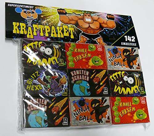 STARTRADE Feuerwerk Kraftpaket Jugendfeuerwerk 142 Einzelteile