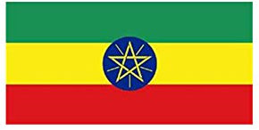 Stormflag Äthiopien Flagge(90cmx150cm) Polyester Pongee 90g mit Ösen mit genäht.