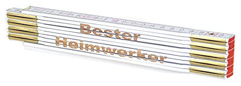 Zollstock mit Namens-Gravur zum auswählen - personalisiert - Lasergravur - Geschenk - Mann - Vatertag - Geburtstag -, Zollstöcke:BESTER HEIMWERKER