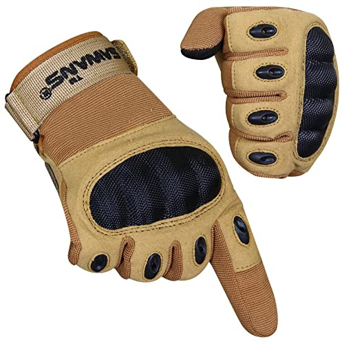 SAWANS Motorbike Gloves Motorcycle Sports Full Finger ATV Riding Men Women Hard Knuckle Touch Screen MTB Mountain Bike Outdoor Road Cycling Hiking Bike Climbing Camping Ski