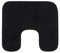 Gözze - Tapis de Toilette antidérapant souple en forme de U, 100% Polyester, 50 x 45 cm - Noir
