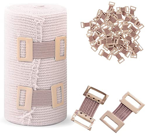 Clips de Bandage Élastique, Bandage Clips, Clips Élastiques en Métal, Elastique Bandage Wrap Stretch Métal Clips Remplacement Attache Fixation Pinces Crochets, 20 Pièces
