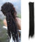 20 Zoll 20 Stränge/Pack Synthetische Dreadlocks Verlängerungen Dünne 0,6cm Gehäkelte Geflochtene Haare Weiche Dreads Einseitige Dreadlocks Reggae Hip-Hop Hippie Stil, Dunkelbraun