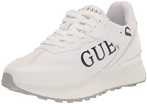 GUESS Femme Luchia Basket, Blanc 145, 37 EU