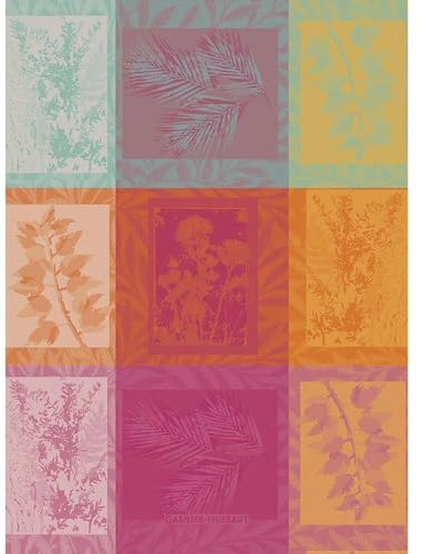 Garnier Thiebaut 45473 Geschirrtuch Mille Végétaux Arc-en-ciel 56 X77 cm Baumw