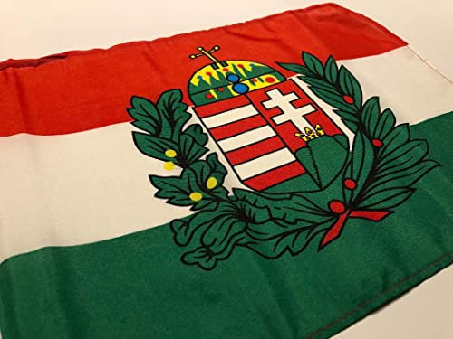 Ungarn Ungarische mit Wappen Nationalfahne Fahne/Flagge 30x40 cm mit Hohlsaum