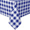 Hiasan Karierte Tischdecke Outdoor wetterfest aus Polyester, abwaschbar schmutzabweisend wasserabweisend knitterfrei Tischtuch für bierzeltgarnitur Esszimmer Party Garten, 130x160cm Blau und Weiß
