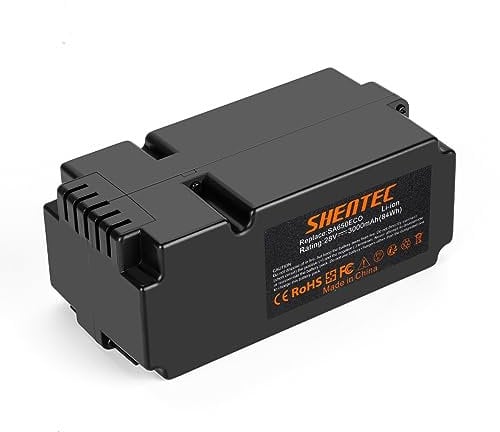 Shentec 28V 3000mAh Batterie Lithium Compatible avec Yard Force Robot de Tonte SA650ECO NX60i X50I