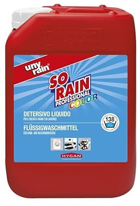 Profi-Flüssigwaschmittel für Buntwäsche, 1 x 10 l Kanister, für die Hand- und Maschinenwäsche, sehr ergiebig, umweltfreundlich