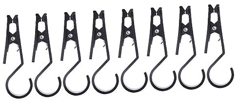 BESPORTBLE 8 Pièces Crochet De Tente Extérieur à LED Tendeurs De Corde De Tente Clip De Lumière pour Auvent De Camping-Car Pince De Tente Extérieure Décor PP Store Agrafe De Lampe