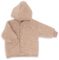 Engel Natur Kinder Fleece Hoodie Jacke, Sand Melange, EU 74-80