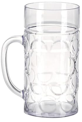 Kalttoy Chope à bière en plastique incassable incassable - Verres à bière - Verres à bière transparents - Réutilisables