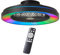 Lightbox moderne LED Deckenlampe mit Ventilator & Fernbedienung - 14 cm Höhe, Ø 49 cm - schwarze Deckenleuchte & RGB & CCT (3000-6500 K) & Nachtlicht - dimmbar - 40 W, 4700 lm - aus Kunststoff