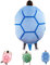 ERISAMO Aqua Cuddles Schildkrötenkissen, Schildkröten-Kostüm-Plüschkissen, tragbare Schildkrötenmuschel-Kissen, tragbar, riesiges Schildkrötenkissen, Schildkrötenmuschel-Kissen, Geschenk für Kinder