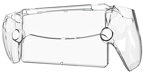 Fiorky Transparent Full Protection Protector Cover Shockproof PC Gaming Console Controller Sleeve Skin Anti-Scratch Washable for PS5 Portal for Plstation Portal