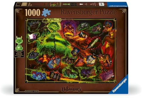 Disney Villainous:Horned King and Figurine1000 Teile Puzzle für Erwachsene - Jedes Stück ist ein Unikat, Softclick-Technologie bedeutet, dass Teile perfekt zusammenpassen