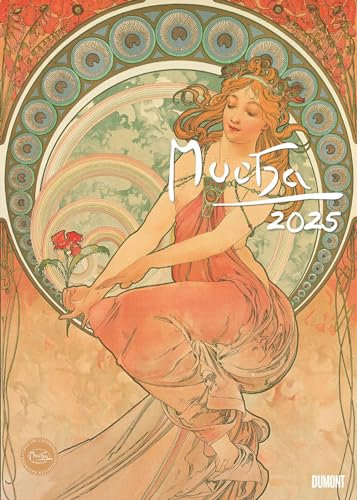 DUMONT - Mucha 2025 Kunst-Kalender, 50x70cm, Posterkalender mit Illustrationen von Alfons Mucha, internationales Kalendarium (Kunst Klassiker)