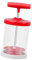 LOVIVER Batidor de Nata, Mezclador Universal con Agarre de Silicona Antideslizante, dispensador de Crema Manual DIY, Rojo