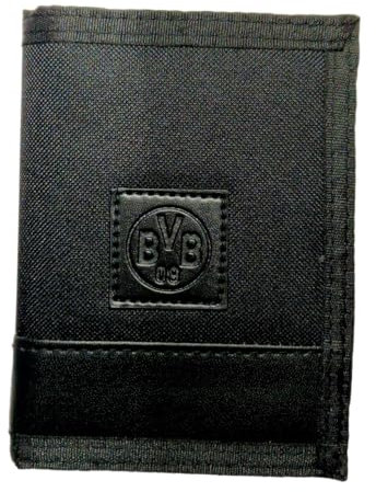 Borussia Dortmund Geldbörse - Label - schwarz Portemonnaie Geldbeutel BVB 09