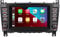 YZKONG Autoradio für Mercedes Benz C-Klasse W203(2004-2007) G-Class W463 (1998-2006) CLK W209(2005-2011) mit kabellosem Apple Carplay Android Auto, 7 Zoll Touchscreen BT/AM/FM/RDS/Mirror Link