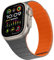 ZZDZZ Compatibile con Cinturino Apple Watch 49mm 46mm 45mm 44mm 42mm 41mm 40mm 38mm, Cinturini Silicone Magnetica per iWatch Ultra 2 Series 10/9/8/7/6/5/4/SE (49/46/45/44/42, Grigio/Arancione)