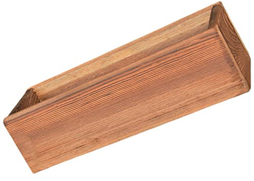 CIYODO Maceta De Madera Rectangular Resistente Decorativa Estilo Rústico para Suculentas y Plantas Pequeñas