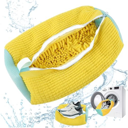 Bolsas para la Colada para Zapatos, Bolsa Zapatos Lavadora con cremallera Protección Bolsa de Malla Acolchada para Lavadora duradero y reutilizable Saco Lavadora para Lavar para Organizador y Viajes