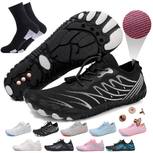 AddBili Zapatos de conexión a tierra con cobre para tierra Earthjing de manera efectiva mientras siguen siendo suaves y cómodos. Experimenta plenamente los beneficios de la conexión a tierra, Negro -,