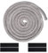 1 Pezzi 10 mm x 2,5 m Guarnizione Camino,guarnizione stufa a legna,Guarnizione per Porta Stufa, Fibra di Vetro,guarnizione alta temperatura,per Camini