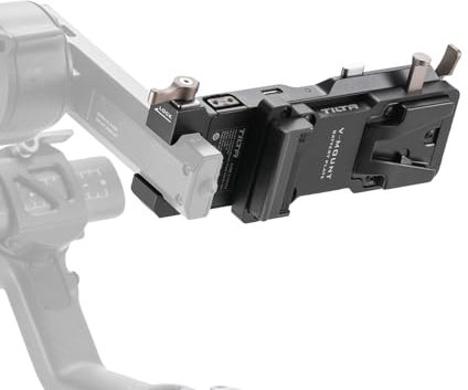 Tilta RS4 Piastra Batteria Compatibile con DJI RS4 Pro/RS4/RS3 Pro/RS3/RS2, Kit Piastra di Alimentazione Passante - V Montaggio TGA-PPK3-V