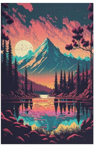 1000 Teile Puzzle Für Jungen Und Mädchen, Standard-Puzzles, Fuji, Japan -Puzzles, Familienspiele, （78×53cm）