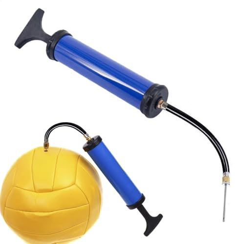 Pompa manuale per pallacanestro, gonfiaggio manuale per pallavolo, con aghi, pompa ad aria per gonfiare palloni sportivi, per pallacanestro, pallavolo, calcio