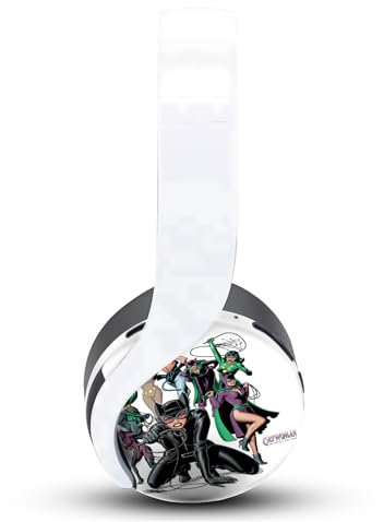 Head Case Designs Offizielle Batman DC Comics Catwoman Logos Und Comicheft Vinyl Haut Aufkleber Abziehbild Abdeckung kompatibel mit Sony Playstation PS Pulse 3D Headset