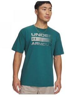 Under Armour Homme Team Issue Wordmark Short-Sleeve T-Shirt, Rack Green / / Vert Arden, L EU