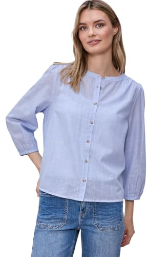 Street One Damen 3/4-Arm Bluse in Chambray Qualität