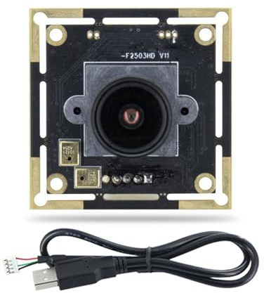 Kaeltsyn Clear 2MP Camera Module with 100 Degree Wide Viewing Lens Low Light Webcam for Video Calls Central Length