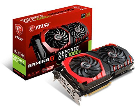 MSI NVIDIA GeForce GTX 1080 TI GAMING X 11G 11 GB GDDR5X 352-Bit Speicher DVI / HDMI / DP PCI Express 3 Grafikkarte - Schwarz