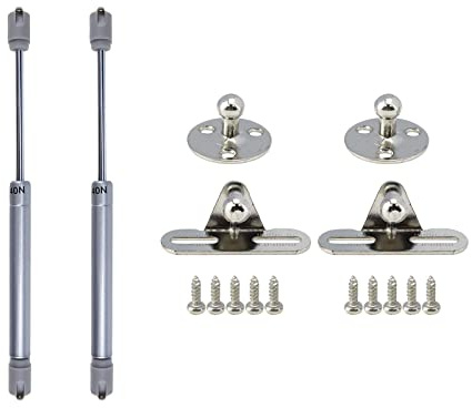 S SYDIEN 10.5in Gas Struts 2Pcs, 40N/8lb Gas Struts for Cabinets, Spring Lid Stay Cabinet Door Lift Pneumatic Support